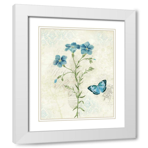Booked Blue III White Modern Wood Framed Art Print with Double Matting by Pertiet, Katie
