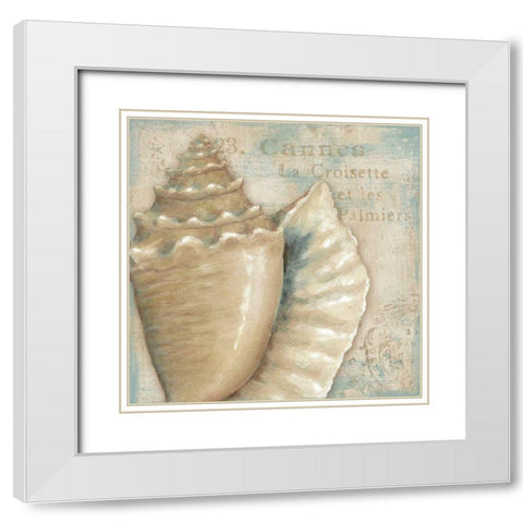 A la Plage III White Modern Wood Framed Art Print with Double Matting by Brissonnet, Daphne