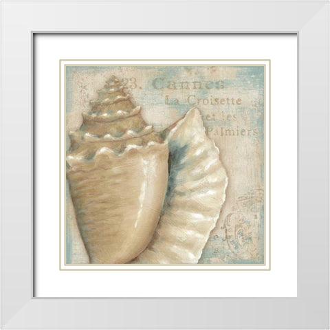 A la Plage III White Modern Wood Framed Art Print with Double Matting by Brissonnet, Daphne