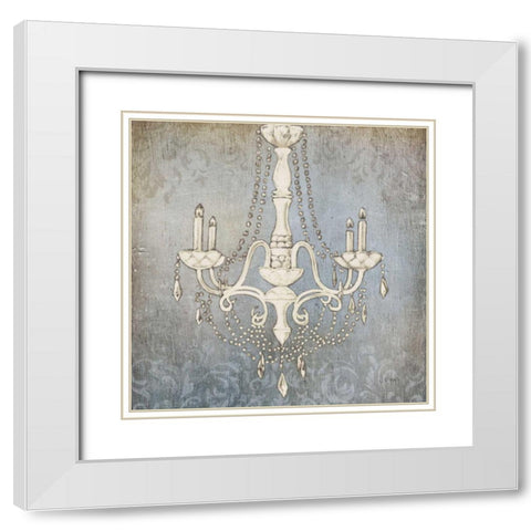 Luxurious Lights I White Modern Wood Framed Art Print with Double Matting by Wiens, James
