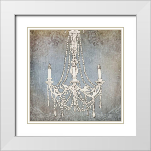 Luxurious Lights IV White Modern Wood Framed Art Print with Double Matting by Wiens, James