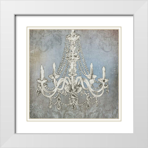 Luxurious Lights II White Modern Wood Framed Art Print with Double Matting by Wiens, James