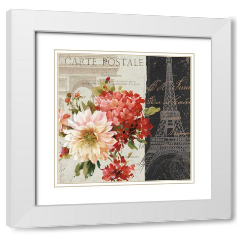 PS Je Taime Dark II White Modern Wood Framed Art Print with Double Matting by Audit, Lisa