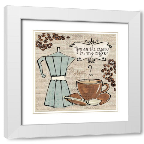 Fresh Roast I White Modern Wood Framed Art Print with Double Matting by Tavoletti, Anne