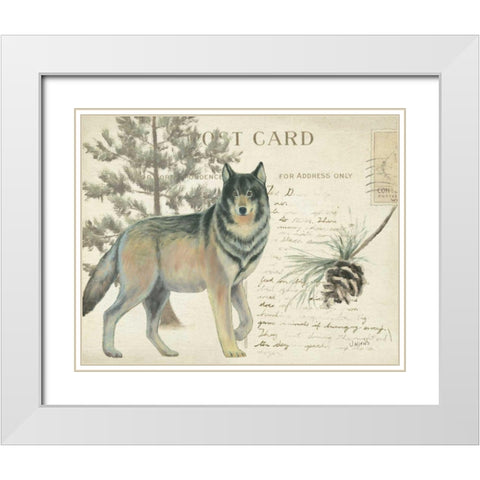 Northern Wild I White Modern Wood Framed Art Print with Double Matting by Wiens, James