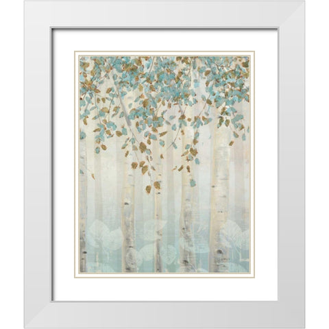 Dream Forest II White Modern Wood Framed Art Print with Double Matting by Wiens, James