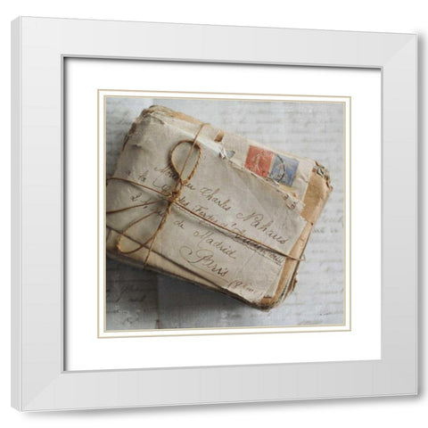 Love Letters II White Modern Wood Framed Art Print with Double Matting by Schlabach, Sue
