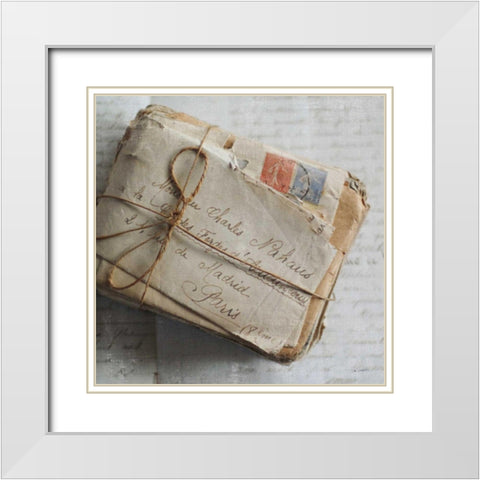 Love Letters II White Modern Wood Framed Art Print with Double Matting by Schlabach, Sue