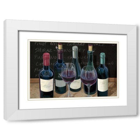 Wine Spirit I White Modern Wood Framed Art Print with Double Matting by Wiens, James