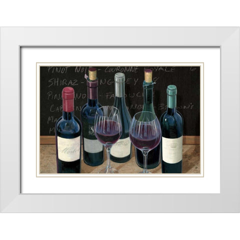 Wine Spirit I White Modern Wood Framed Art Print with Double Matting by Wiens, James