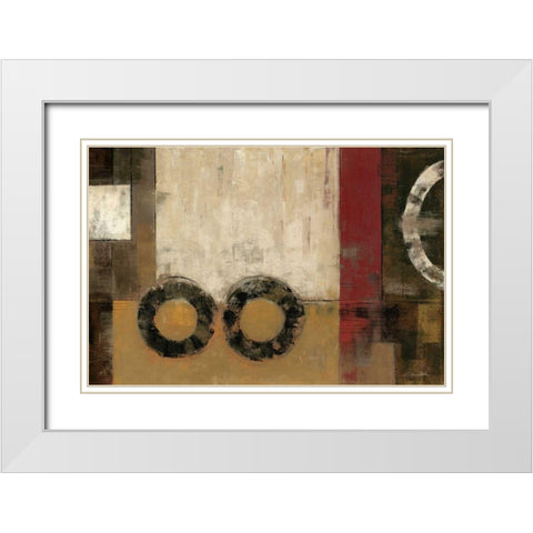 Intermission Spice White Modern Wood Framed Art Print with Double Matting by Vassileva, Silvia