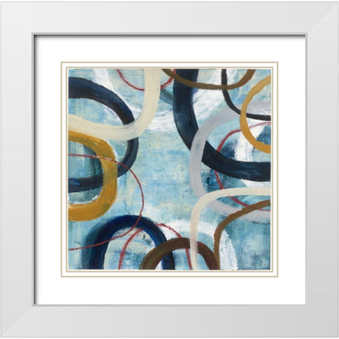 Dwell I  White Modern Wood Framed Art Print with Double Matting by Warrick, Cheryl