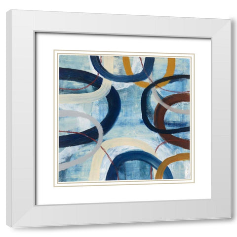 Dwell II White Modern Wood Framed Art Print with Double Matting by Warrick, Cheryl