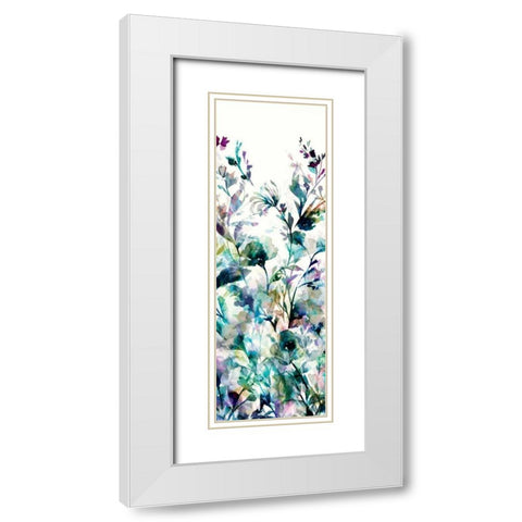 Transparent Garden II - Panel I White Modern Wood Framed Art Print with Double Matting by Wild Apple Portfolio