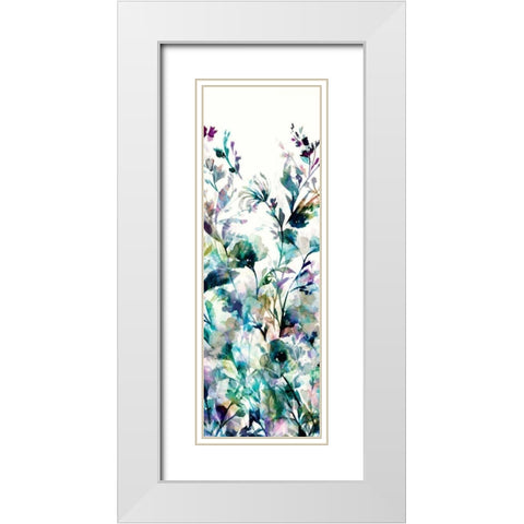 Transparent Garden II - Panel I White Modern Wood Framed Art Print with Double Matting by Wild Apple Portfolio
