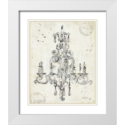 Museum Sketches II White Modern Wood Framed Art Print with Double Matting by Tavoletti, Anne