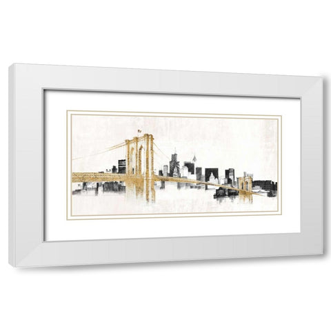 Skyline Crossing  White Modern Wood Framed Art Print with Double Matting by Tillmon, Avery