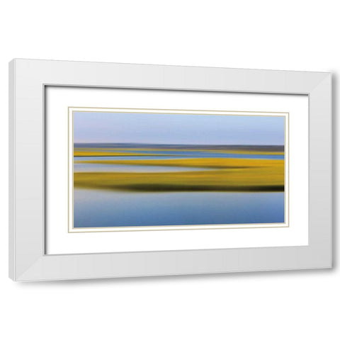 Evening Marsh White Modern Wood Framed Art Print with Double Matting by Gendreau, Katherine