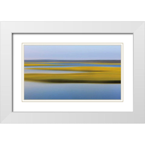 Evening Marsh White Modern Wood Framed Art Print with Double Matting by Gendreau, Katherine