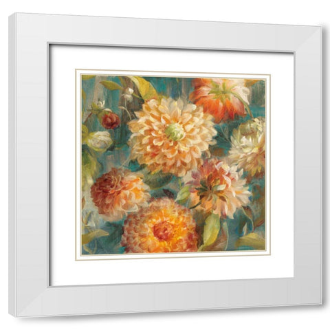 Secret Garden II White Modern Wood Framed Art Print with Double Matting by Nai, Danhui