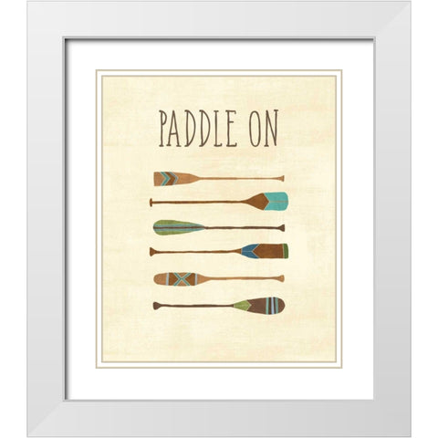 Lake Retreat VI White Modern Wood Framed Art Print with Double Matting by Charron, Veronique