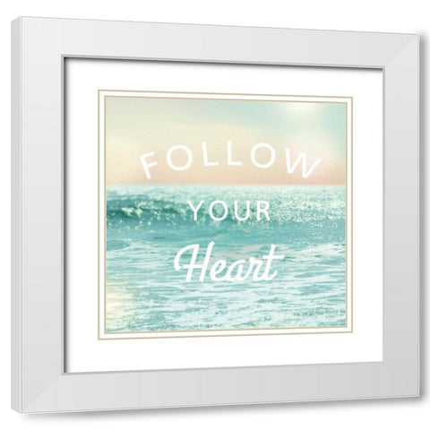 Sea Inspiration I V2 White Modern Wood Framed Art Print with Double Matting by Schlabach Sue