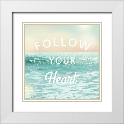 Sea Inspiration I V2 White Modern Wood Framed Art Print with Double Matting by Schlabach Sue