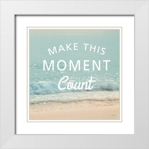 Sea Inspiration IV V2 White Modern Wood Framed Art Print with Double Matting by Schlabach Sue