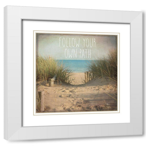 My Gypsy Soul II White Modern Wood Framed Art Print with Double Matting by Pela Studio