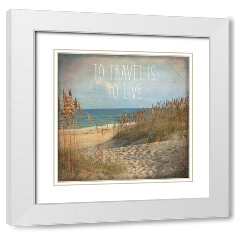 My Gypsy Soul IV White Modern Wood Framed Art Print with Double Matting by Pela Studio