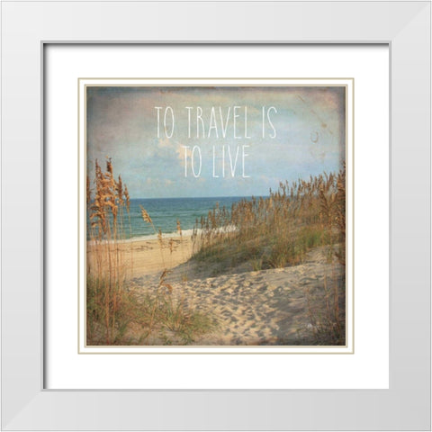 My Gypsy Soul IV White Modern Wood Framed Art Print with Double Matting by Pela Studio