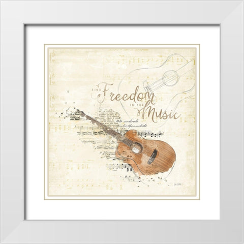 Musical Gift IV White Modern Wood Framed Art Print with Double Matting by Pertiet, Katie