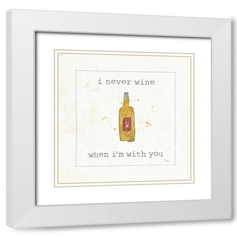 Flavor Notes IV White Modern Wood Framed Art Print with Double Matting by Pela Studio