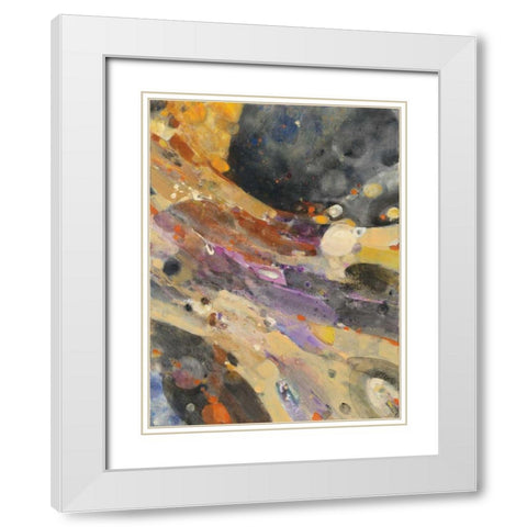 The Falls II White Modern Wood Framed Art Print with Double Matting by Hristova, Albena