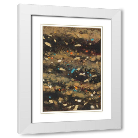 Summer Embers I White Modern Wood Framed Art Print with Double Matting by Hristova, Albena
