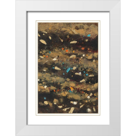 Summer Embers I White Modern Wood Framed Art Print with Double Matting by Hristova, Albena