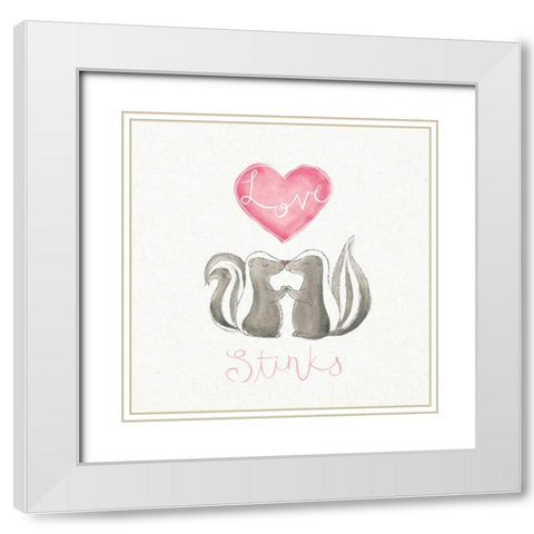 Tough Love I White Modern Wood Framed Art Print with Double Matting by DeNeige, Elyse