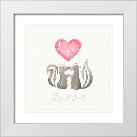 Tough Love I White Modern Wood Framed Art Print with Double Matting by DeNeige, Elyse