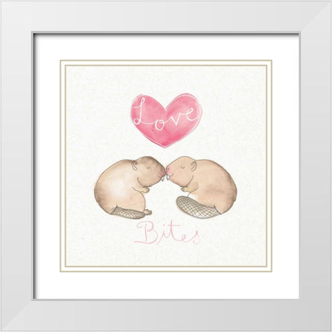 Tough Love III White Modern Wood Framed Art Print with Double Matting by DeNeige, Elyse