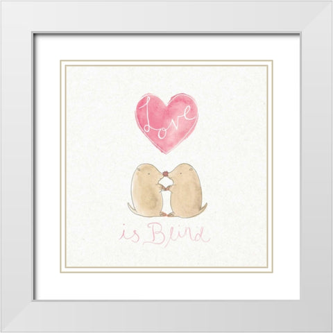 Tough Love IV White Modern Wood Framed Art Print with Double Matting by DeNeige, Elyse