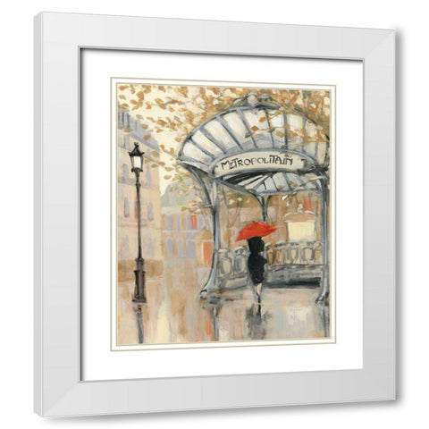 To the Metro III White Modern Wood Framed Art Print with Double Matting by Purinton, Julia