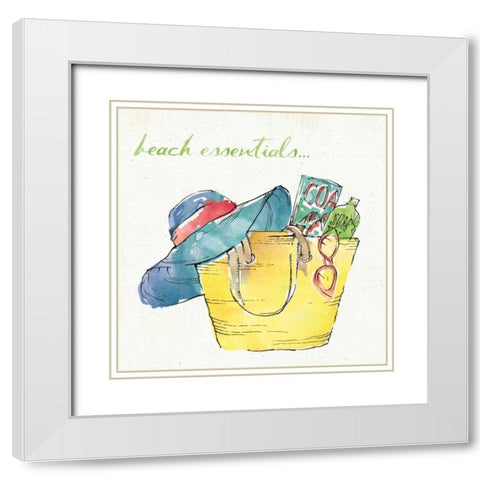 Surfs Up III White Modern Wood Framed Art Print with Double Matting by Tavoletti, Anne