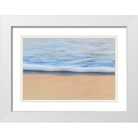 Oceans Edge White Modern Wood Framed Art Print with Double Matting by Gendreau, Katherine