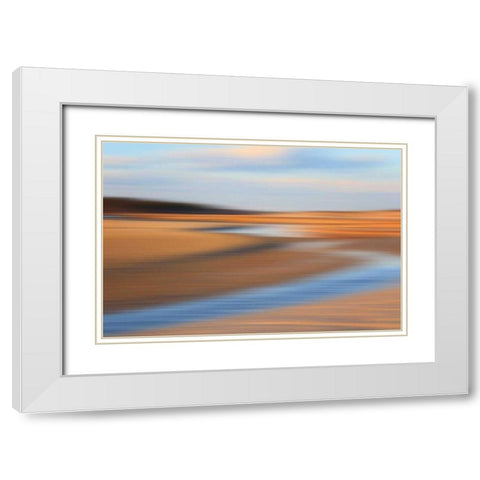 Low Tide White Modern Wood Framed Art Print with Double Matting by Gendreau, Katherine