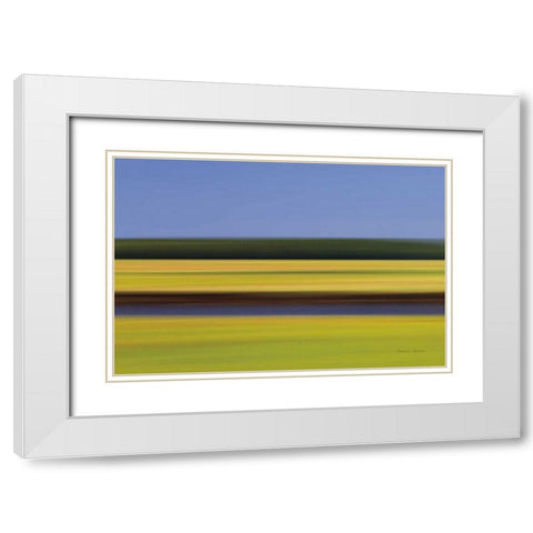 Midday Marsh White Modern Wood Framed Art Print with Double Matting by Gendreau, Katherine