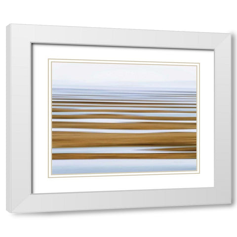 Sand Flats in Fog White Modern Wood Framed Art Print with Double Matting by Gendreau, Katherine
