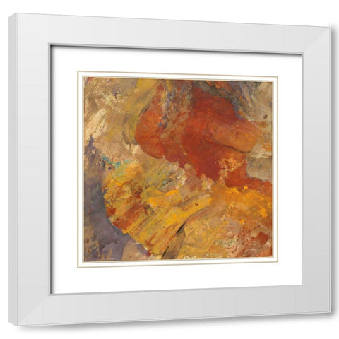 Canyon 3C White Modern Wood Framed Art Print with Double Matting by Hristova, Albena
