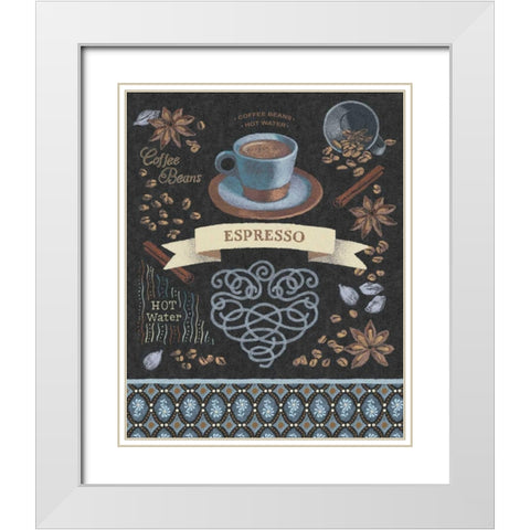 Espresso White Modern Wood Framed Art Print with Double Matting by Grove, Beth