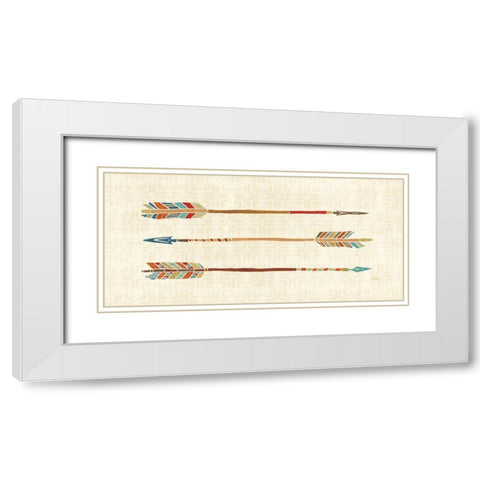Southwest at Heart VII White Modern Wood Framed Art Print with Double Matting by Charron, Veronique