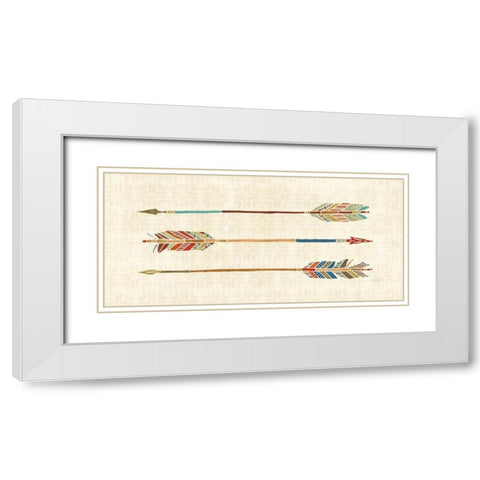 Southwest at Heart VIII White Modern Wood Framed Art Print with Double Matting by Charron, Veronique